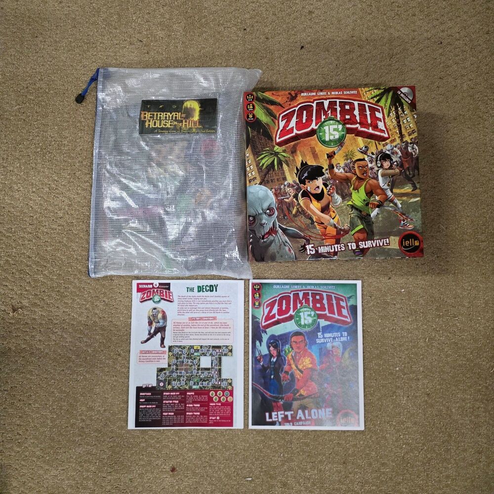 Betrayal at House on the Hill 2nd Ed (no box) + Zombie 15'